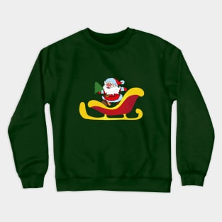 Santa Claus in sleigh Crewneck Sweatshirt